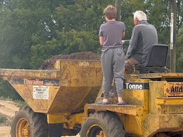 Alan taking our son on the dumper! made his holiday