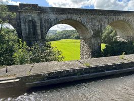 Amazing views of the aqueduct just on the border to wales