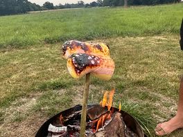 Marshmallows at our campfire