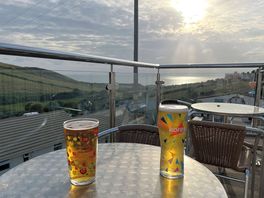 Sundowner 🍻at the clubhouse.