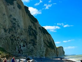 The western end of the beach on one of our strolls