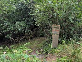 Signs for meadow and woods