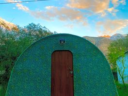 Camping pod exterior