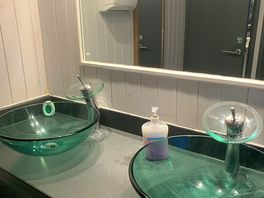 Sinks in toilet block