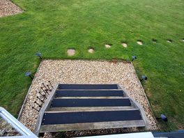 Steps to hut