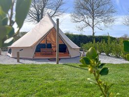 Furnished bell tent