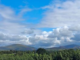 View towards the mountains