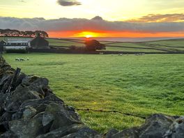 Sunrise over the farm