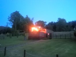 Butterfly pod night time