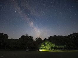 The milky way above our tent