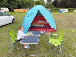 Wide open field, never too over occupied. toilet facilities can be seen in the distance