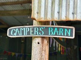 View of the campers barn