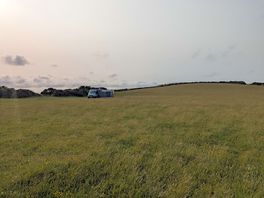 Parked on our big pitch.