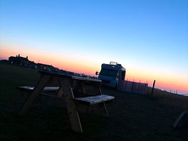 Sunset on campsite