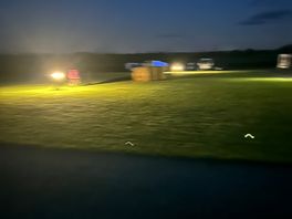 Camp site at night