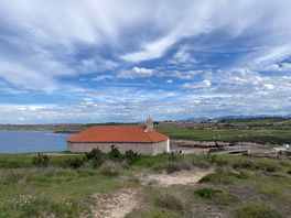 Church overlooking nearby beach