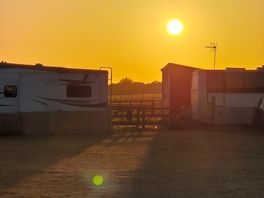 Sunset view from wee pea pod.