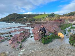 Lovely beach 20 mins walk through the site