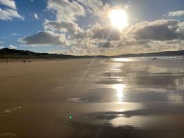 Incredible beach just over the sand dunes