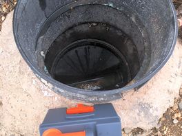Open sewer no guard no grill