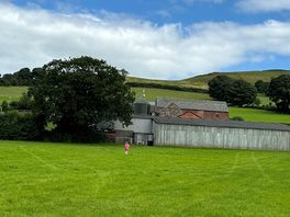 The toilet and shower block on the end of the shed.
