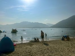 The lake by day