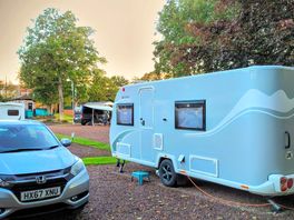 Our setup on site, conveniently situated very close to the wonderful bar!