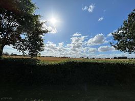 View from the bell tent over the fields