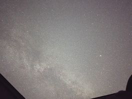Starry night above the campsite