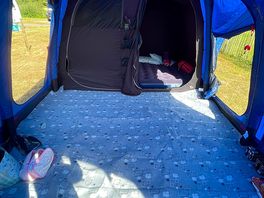 In side tent