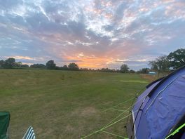 Sunset over camp