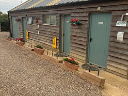 Shower and toilet block