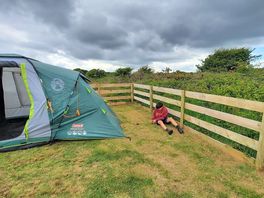 Marked out, spacious and level pitch