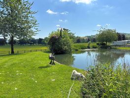 The lake nearby