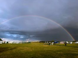Stormy rainbow