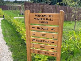 Entry to the lodges