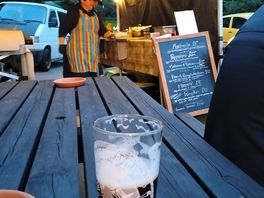 Pizzas cooked outside...but only 1 night per month.... phone and check.