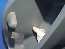Came back to find the sink in the portaloo in bits