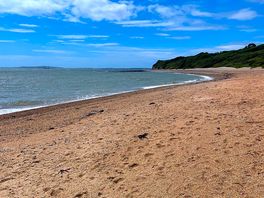 Beach view along the path