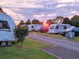 Sunset view from our pitch