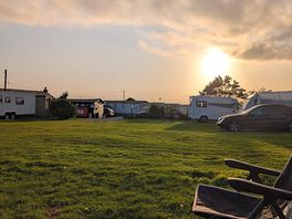 Watching the sun setting