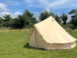 Camping in bell tents
