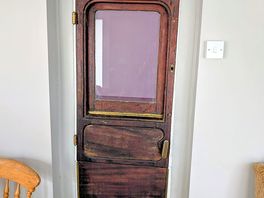 Door to railway carriage bedrooms