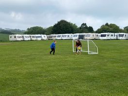 Big field for playing football or walking with dogs