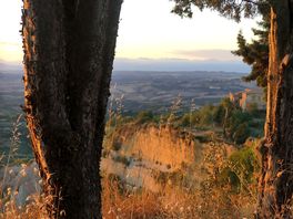 Coucher de soleil sur la toscane