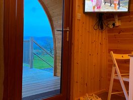 An amazing view sitting on the sofa