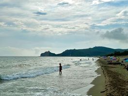 Strand nahe am campingplatz