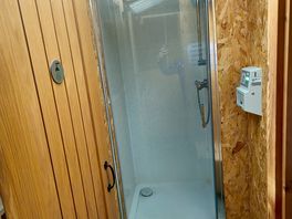 Clean showers, spacious area to dress. 20p 2 minutes