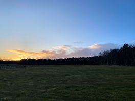 Sunset view on the communal field.