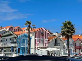 Striped houses in costa nova do prada